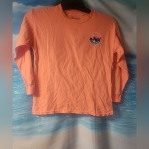 Benny & Belle Girls Peach Long Sleeve Shirt Adventure Awaits Size Medium‎